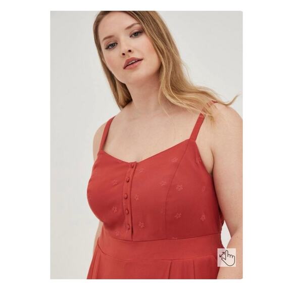 Torrid Rust Brown Romper Sz.2 - Picture 4 of 16